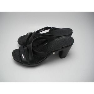 Crocs Cyprus IV Heels Sandals Women's Size 10 Black